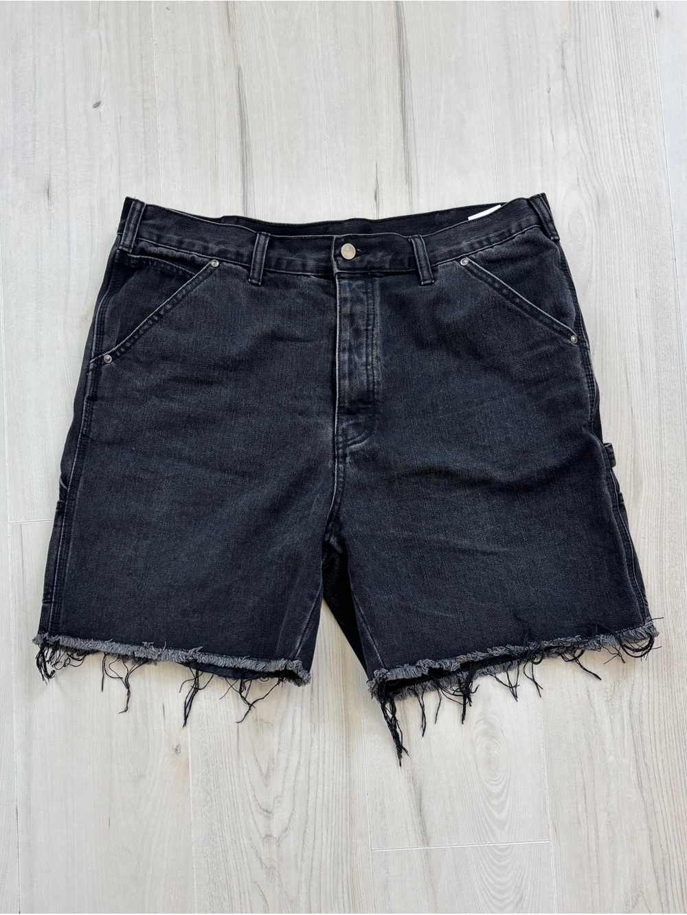 MNML Black Distressed Men’s Jean Shorts